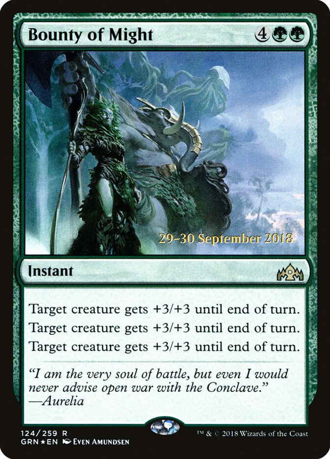 Bounty of Might card front