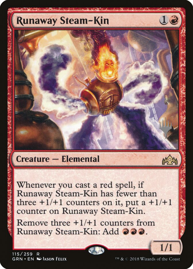 Runaway Steam-Kin card front