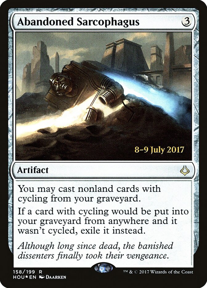 Abandoned Sarcophagus card front