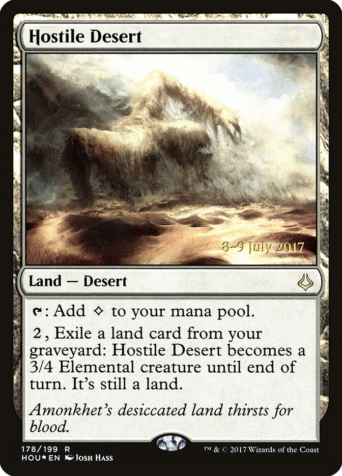 Hostile Desert card front