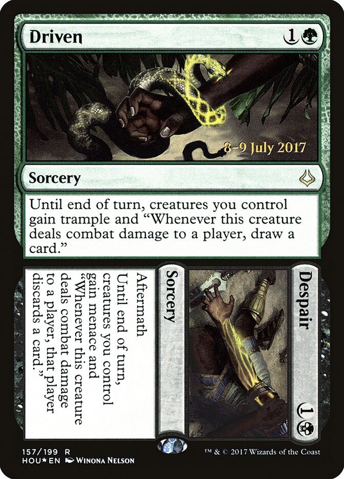Driven card front
