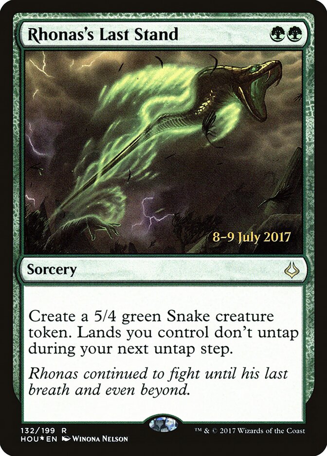 Rhonas's Last Stand card front