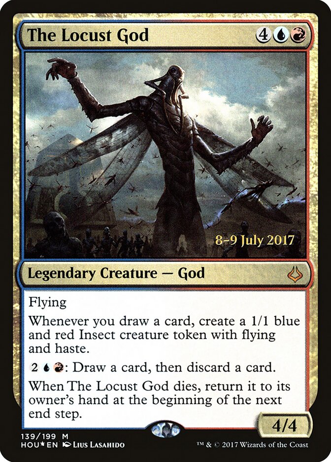 The Locust God card front