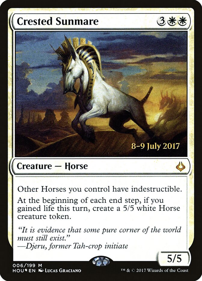 Crested Sunmare card front