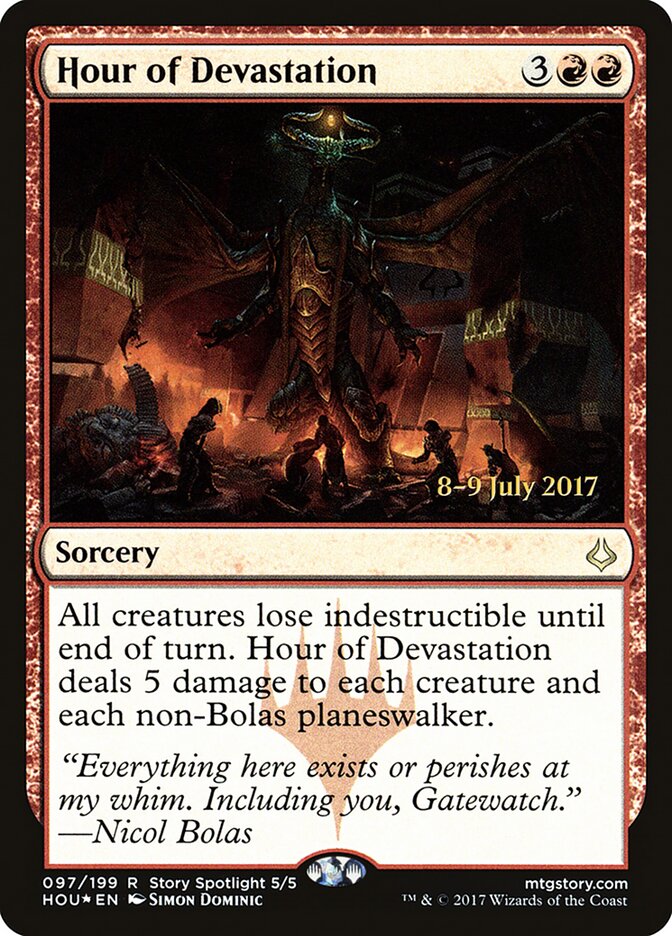 Hour of Devastation card front