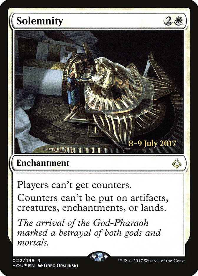 Solemnity card front