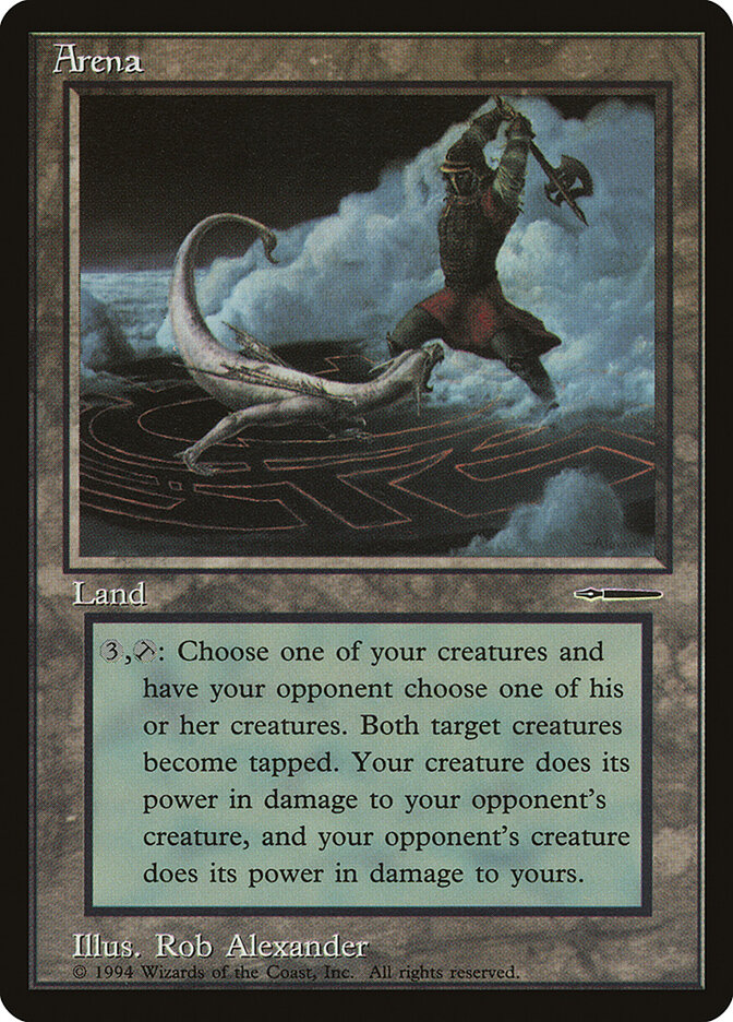 Arena card front