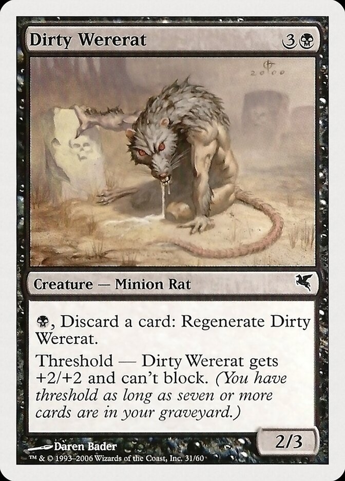 Dirty Wererat card front