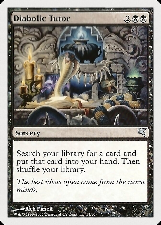 Diabolic Tutor card front