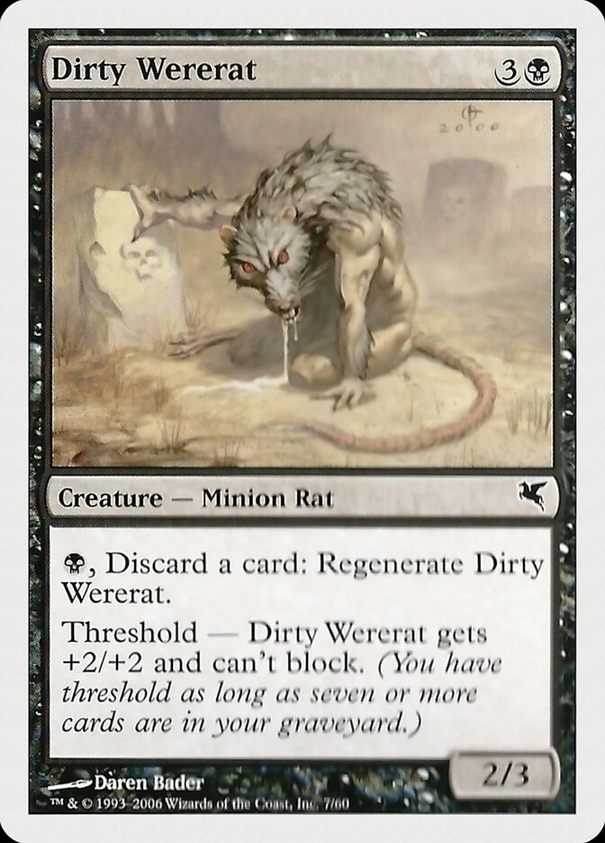 Dirty Wererat card front