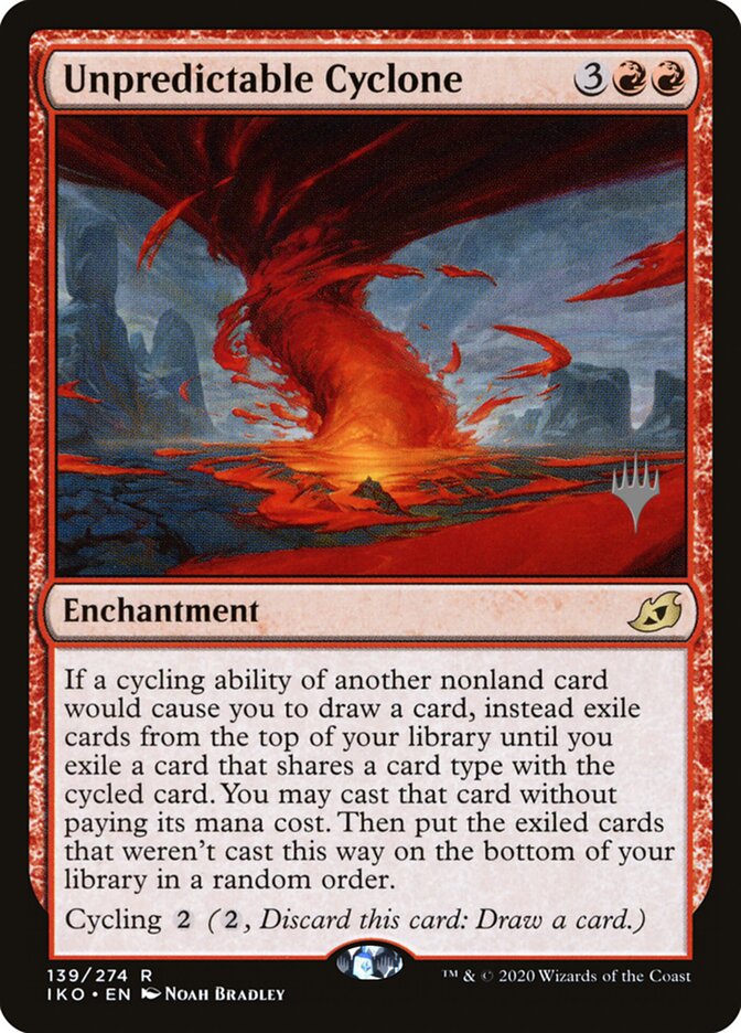 Unpredictable Cyclone card front
