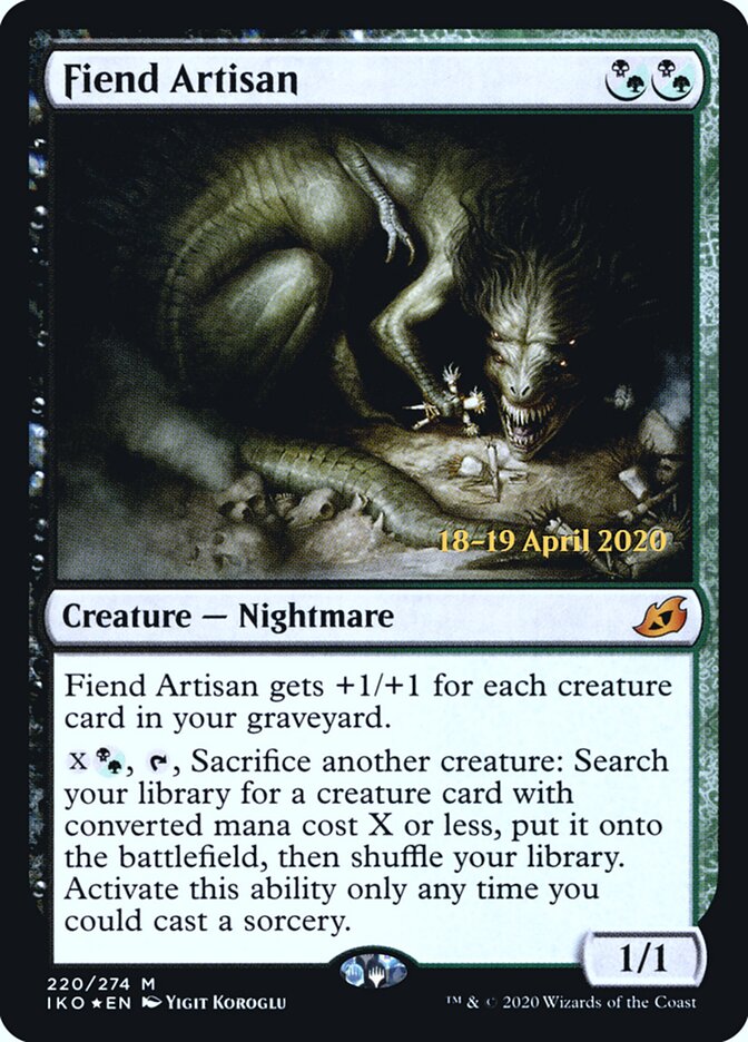 Fiend Artisan card front