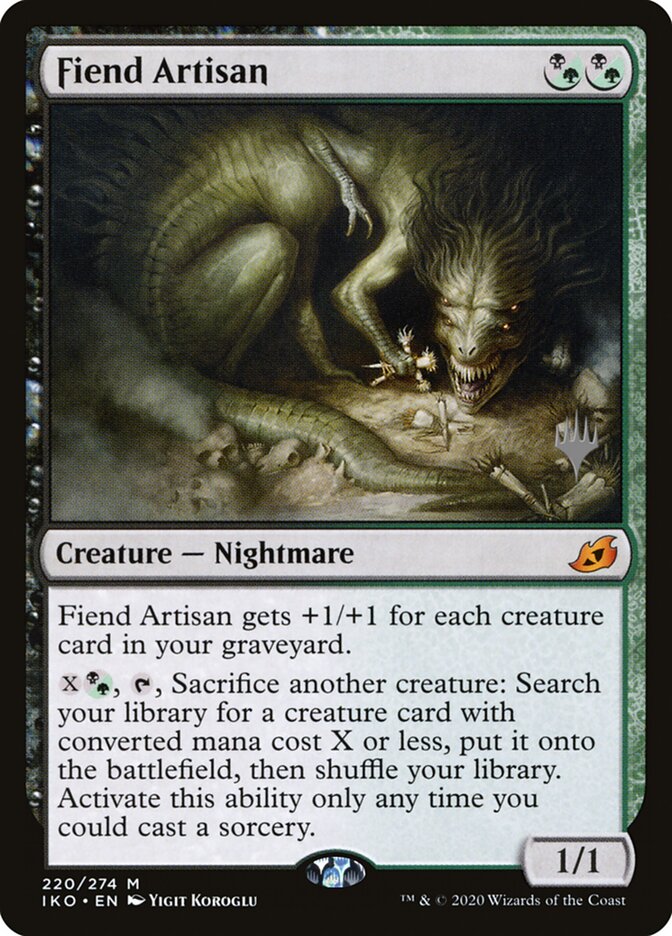Fiend Artisan card front