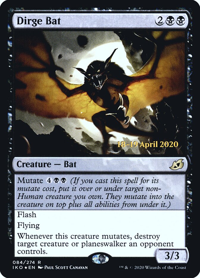 Dirge Bat card front