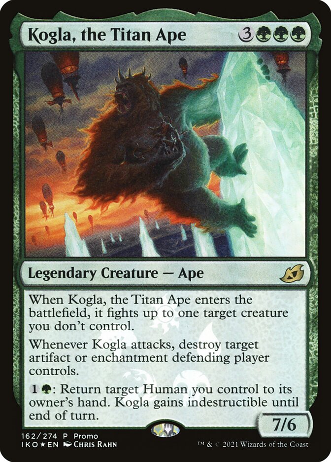 Kogla, the Titan Ape card front