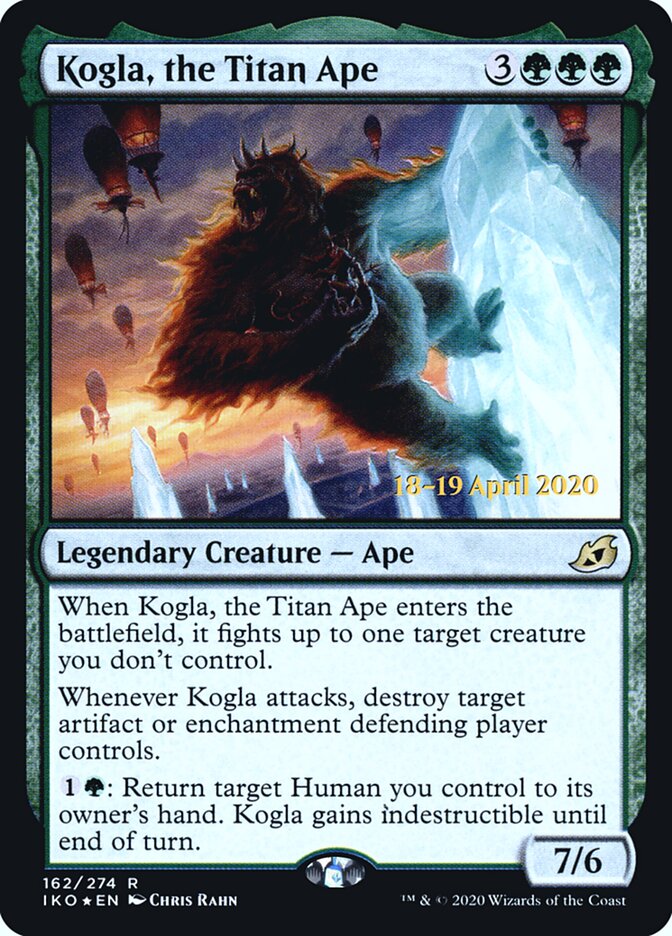 Kogla, the Titan Ape card front