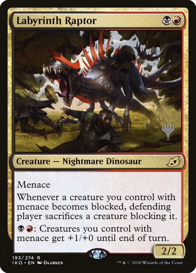 Labyrinth Raptor card front