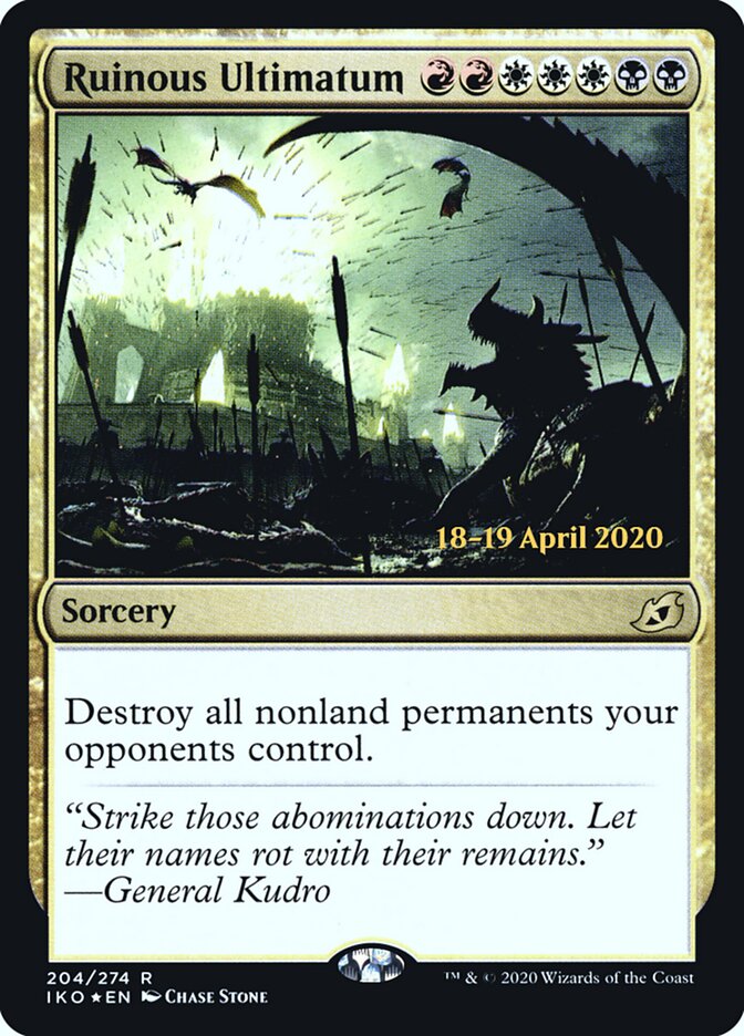 Ruinous Ultimatum card front