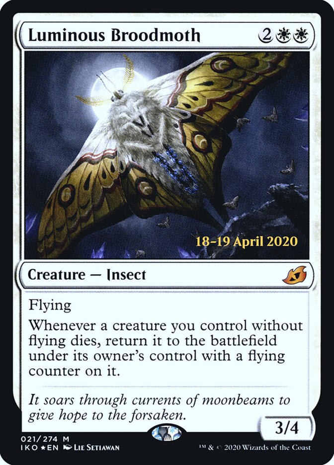 Luminous Broodmoth card front