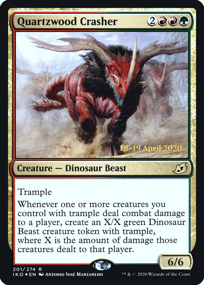 Quartzwood Crasher card front