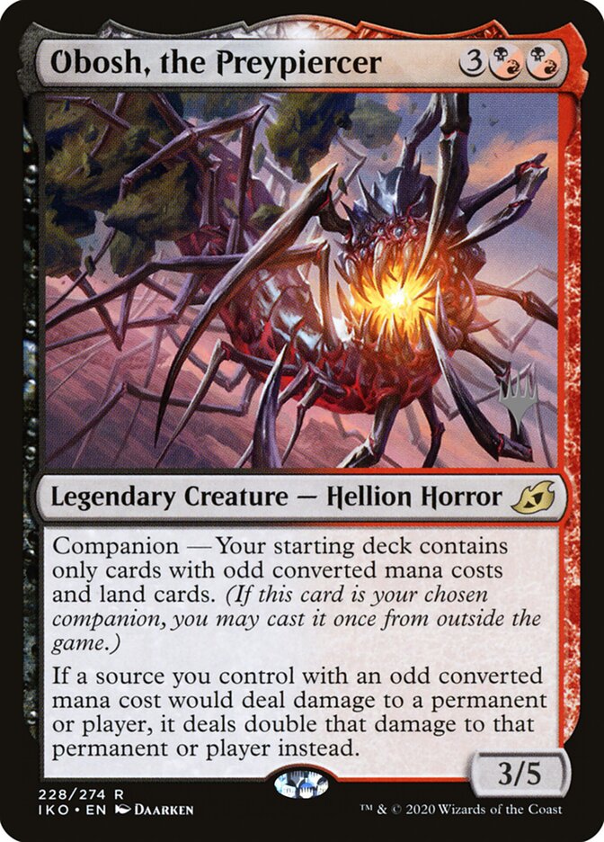 Obosh, the Preypiercer card front