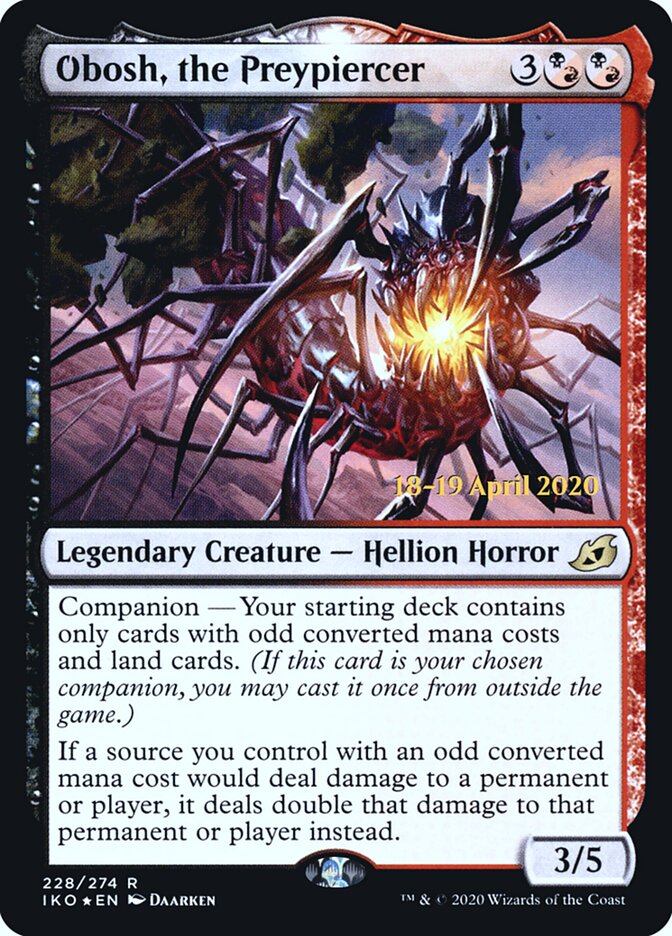Obosh, the Preypiercer card front