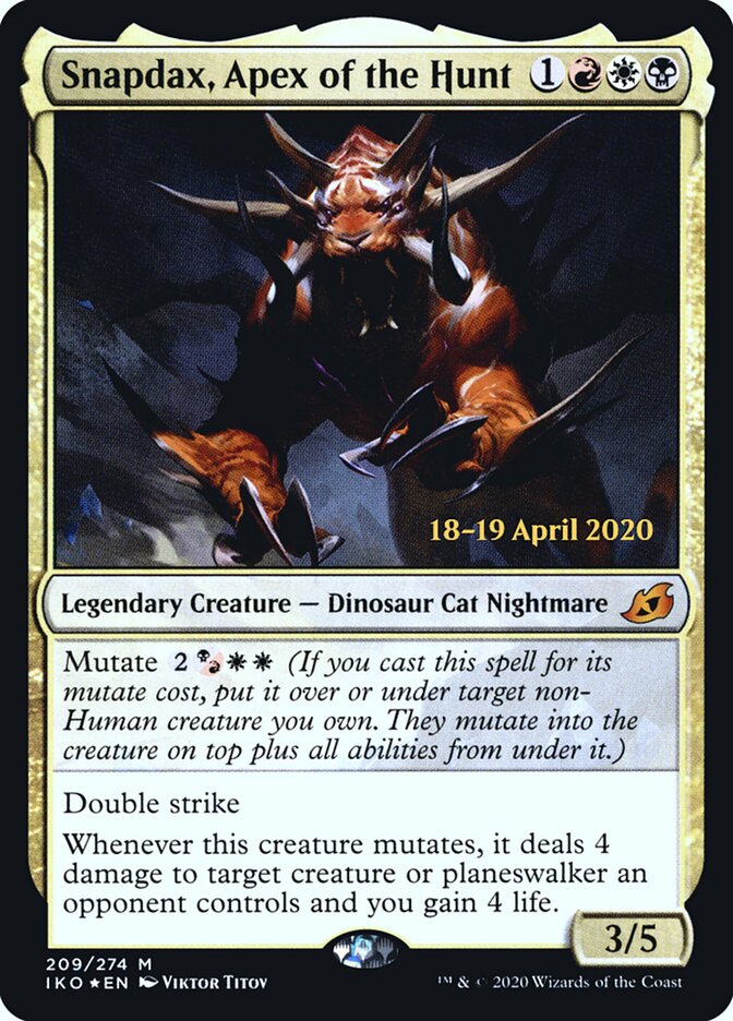 Snapdax, Apex of the Hunt card front