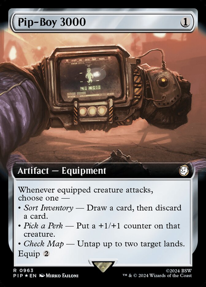 Pip-Boy 3000 card front