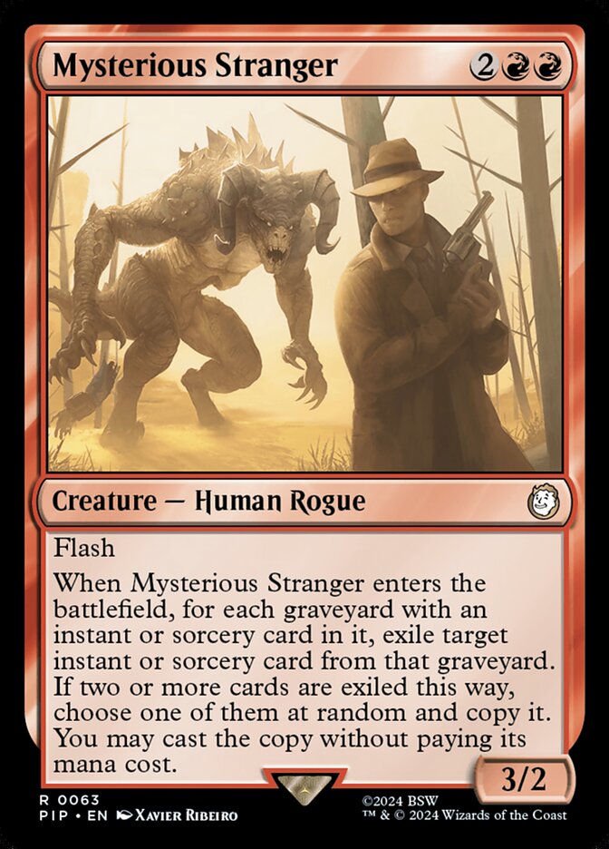 Mysterious Stranger card front