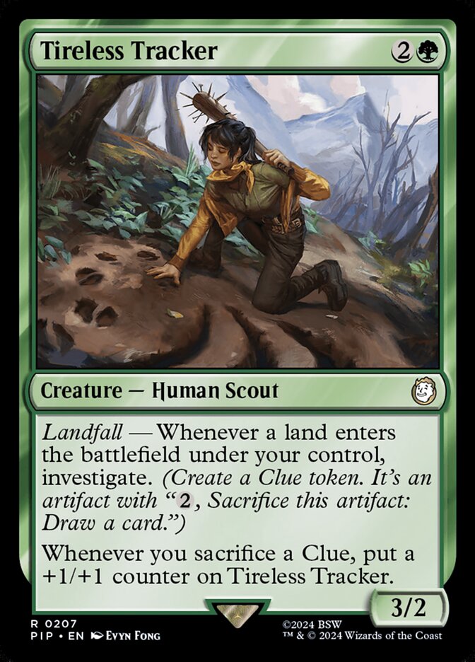 Tireless Tracker card front