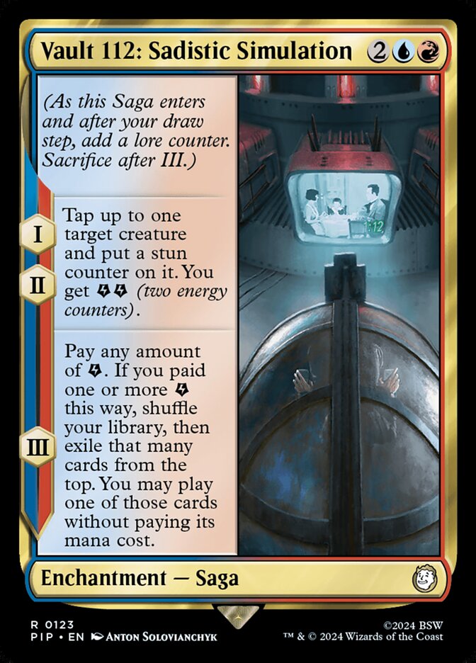 Vault 112: Sadistic Simulation card front