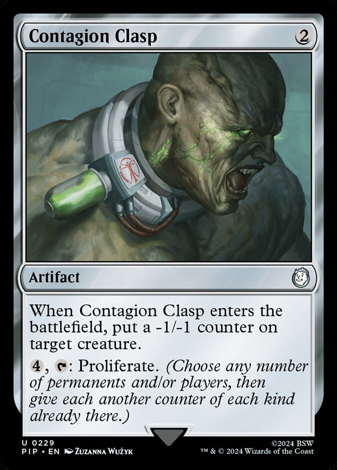 Contagion Clasp card front