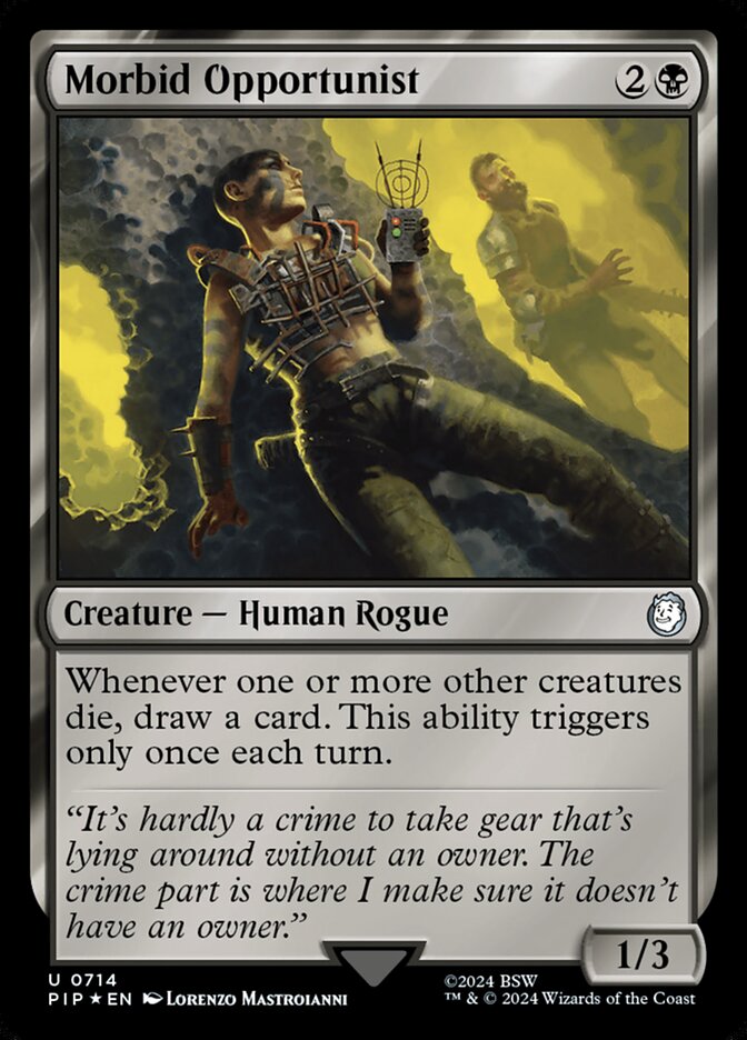 Morbid Opportunist card front