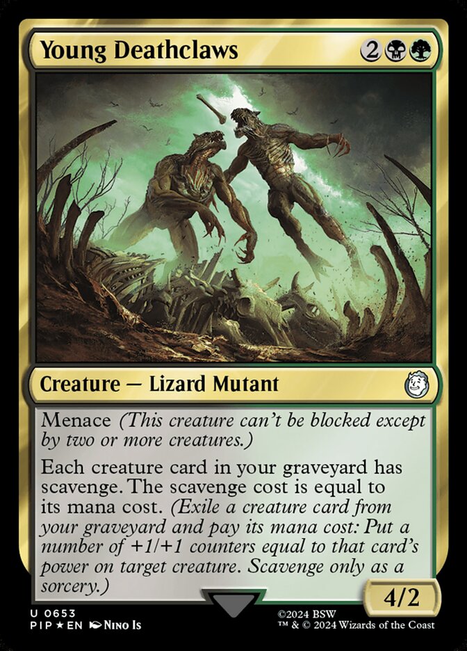 Young Deathclaws card front