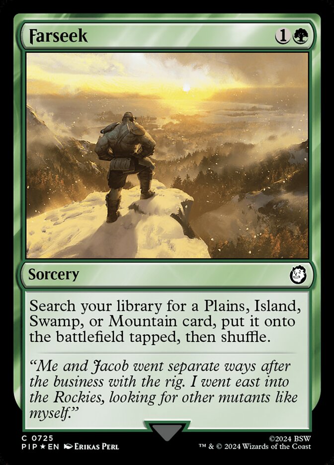 Farseek card front
