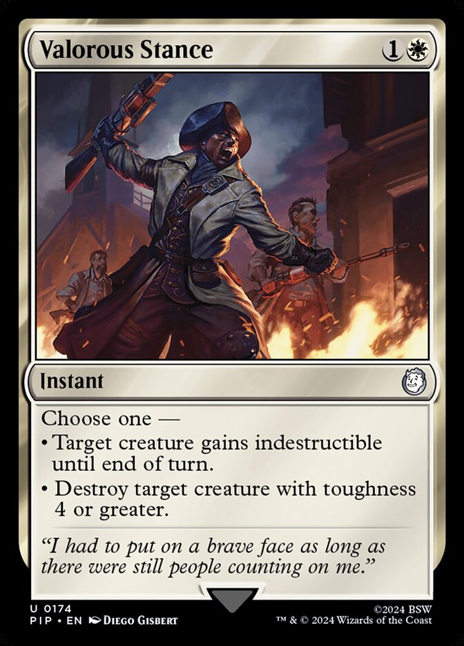 Valorous Stance card front
