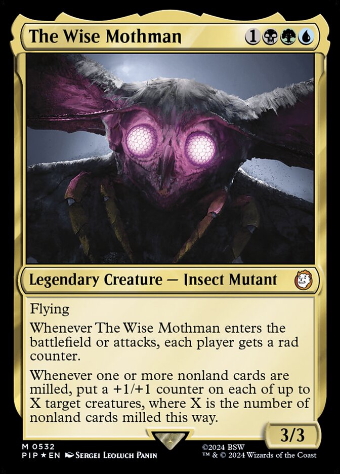 The Wise Mothman card front