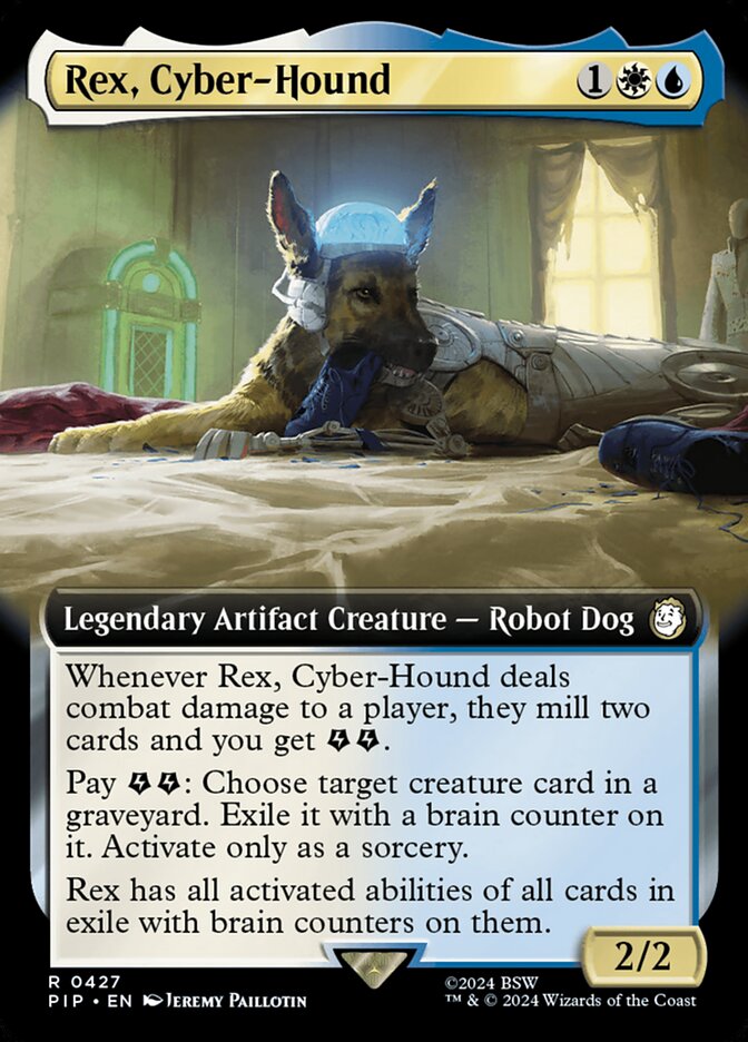Rex, Cyber-Hound card front