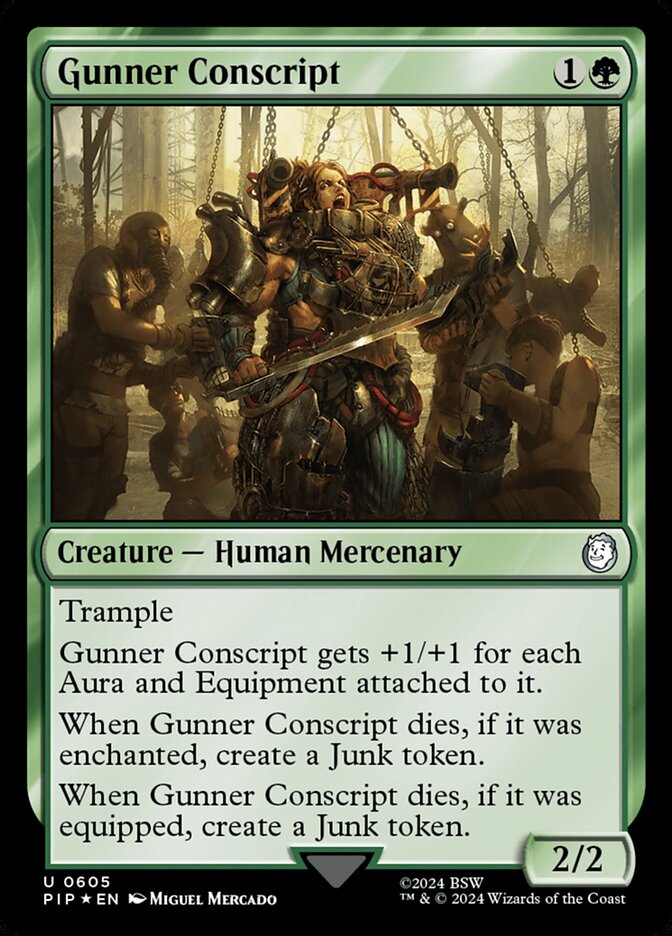Gunner Conscript card front
