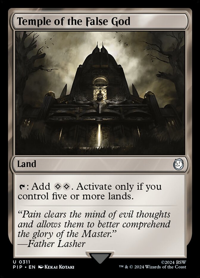 Temple of the False God card front