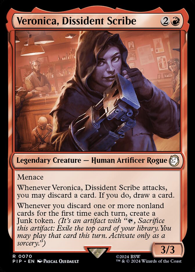 Veronica, Dissident Scribe card front