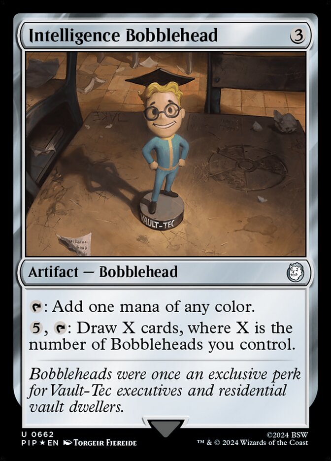 Intelligence Bobblehead card front