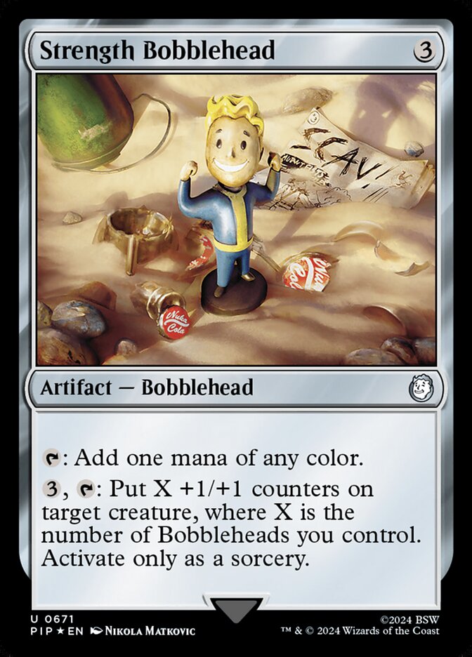 Strength Bobblehead card front