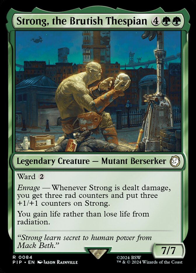 Strong, the Brutish Thespian card front