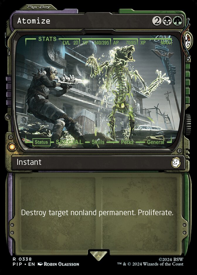 Atomize card front