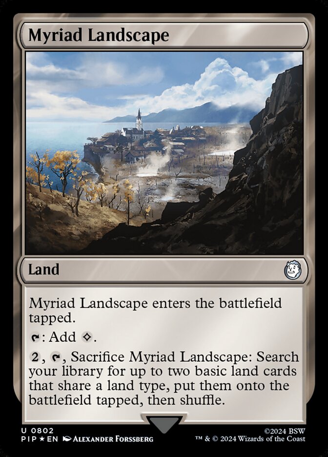Myriad Landscape card front