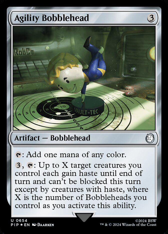 Agility Bobblehead card front