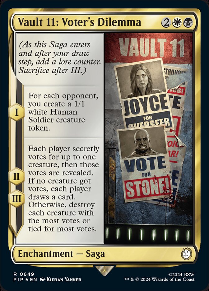 Vault 11: Voter's Dilemma card front