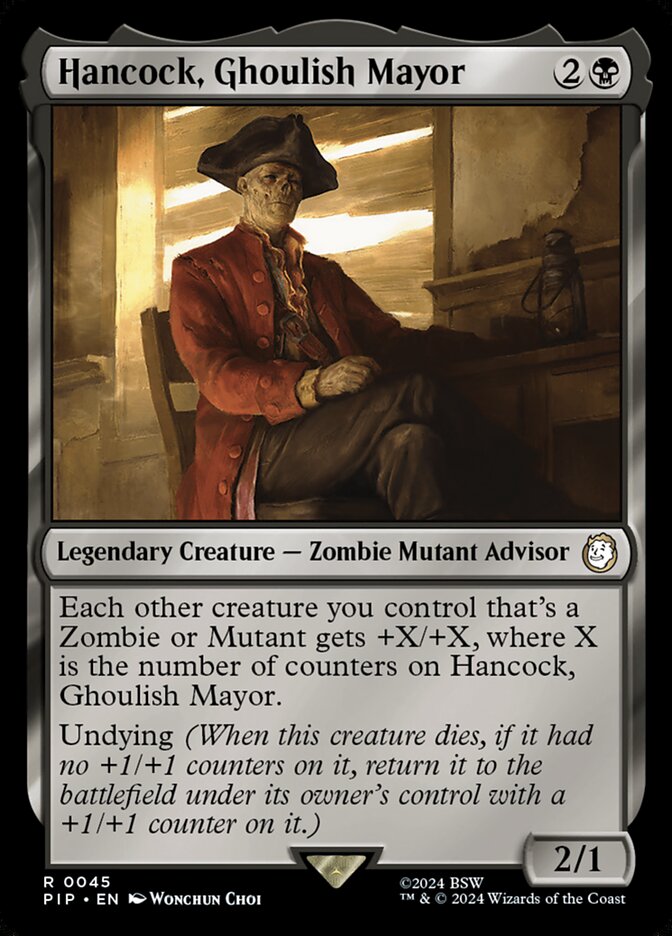 Hancock, Ghoulish Mayor card front