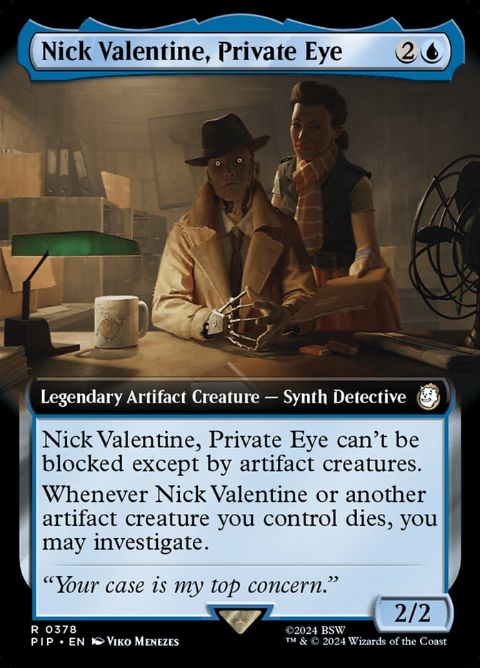 Nick Valentine, Private Eye card front